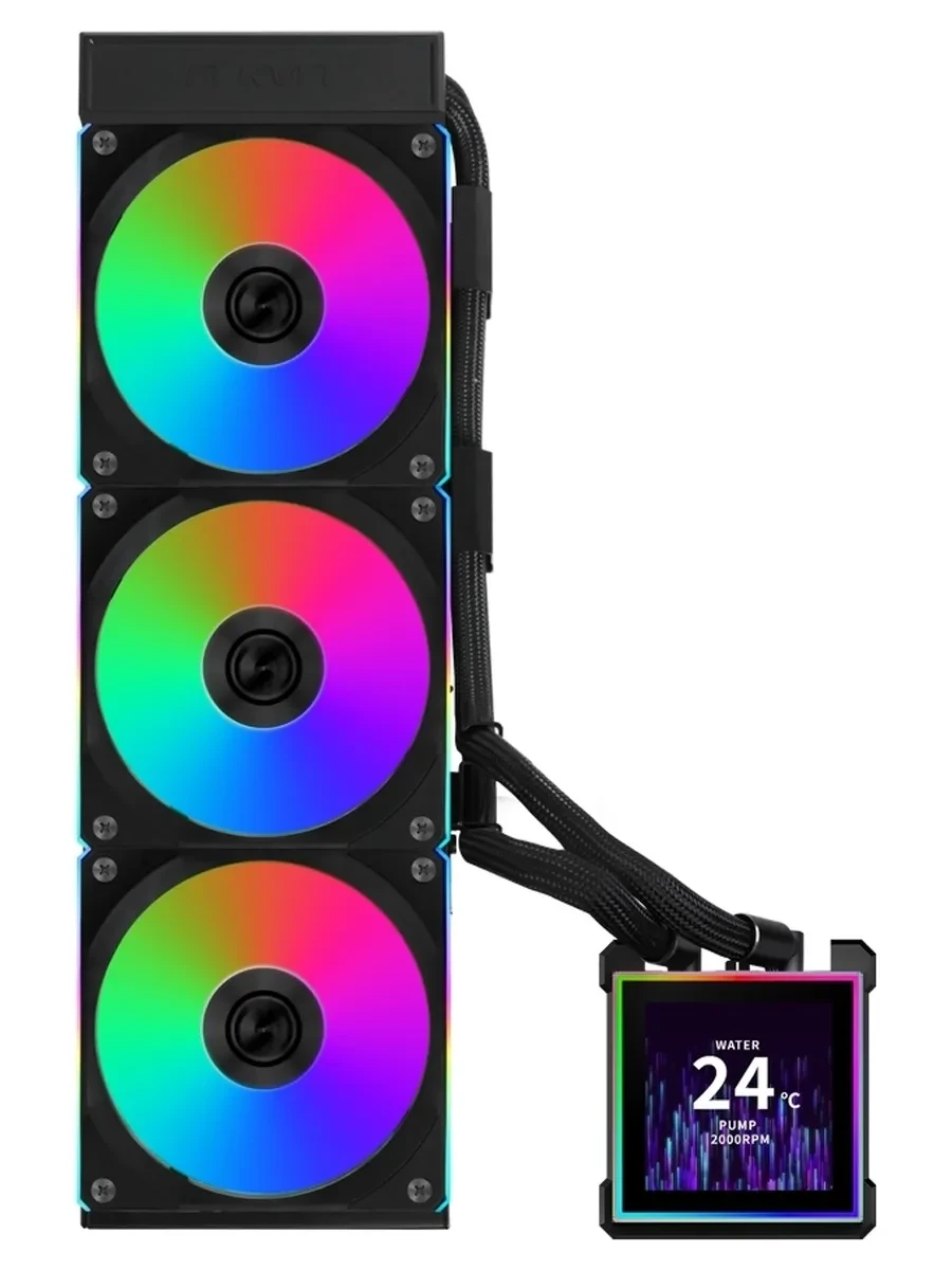 Жидкостное охлаждение Lian Li HydroShift II LCD 360 Black — 2