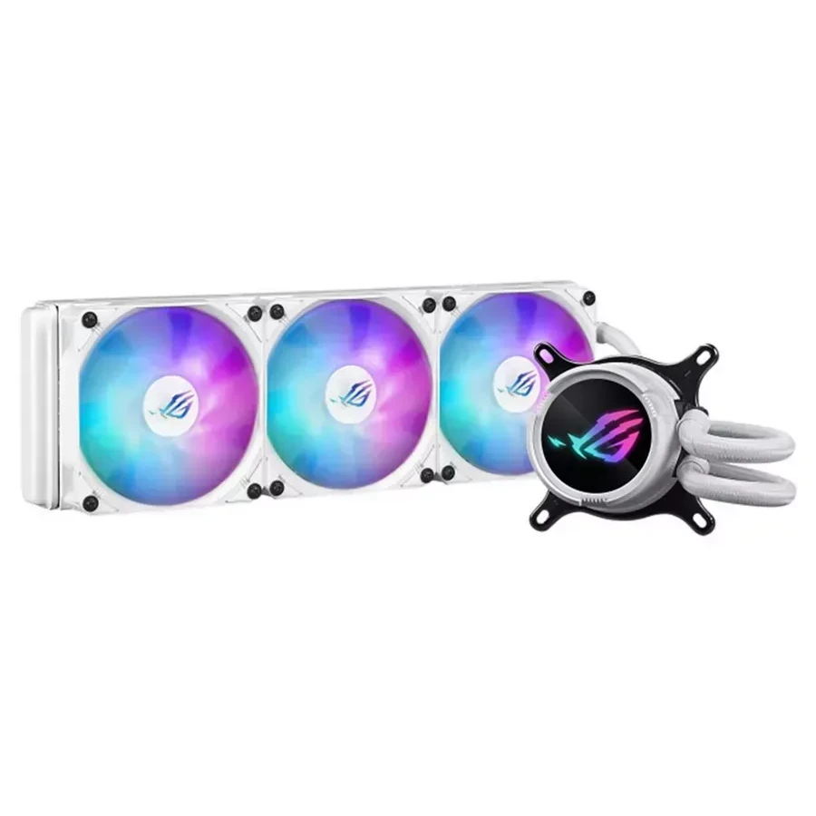 Водяное охлаждение Asus ROG STRIX LC III 360, 360mm, белое