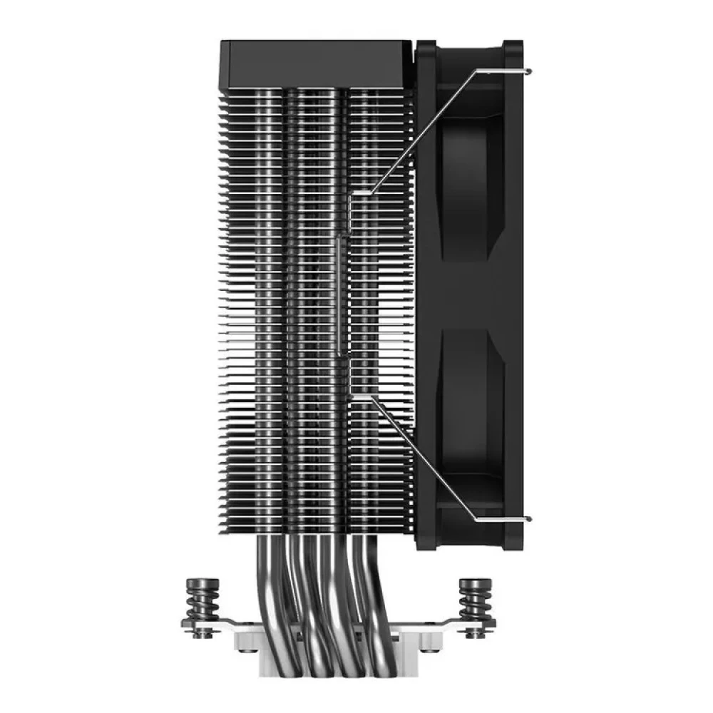 Кулер ID-Cooling Blitz X4, S115Х/1200/1700/1851/AM4/AM5, 12cm, 4 pin, 500-1500rpm, 25.6db, 64.8 CFM — 4