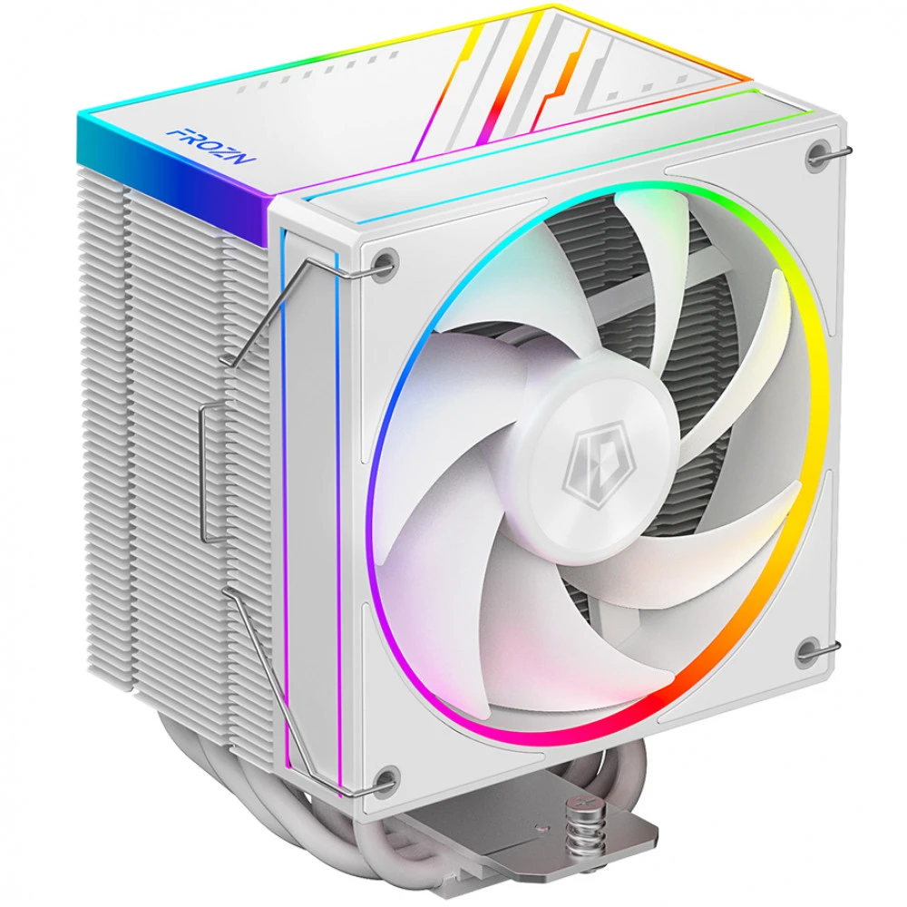 Кулер ID-Cooling Frozn A610 ARGB White,S115X/1200/1700/1851,250W,12cm,4pin,Al+Cu,500-2000rpm, 78 CFM — 2