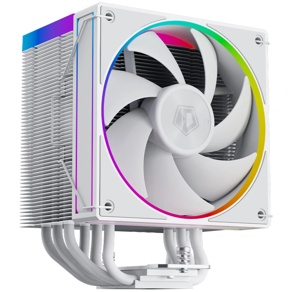 Кулер ID-Cooling Frozn A610 ARGB White,S115X/1200/1700/1851,250W,12cm,4pin,Al+Cu,500-2000rpm, 78 CFM — 4