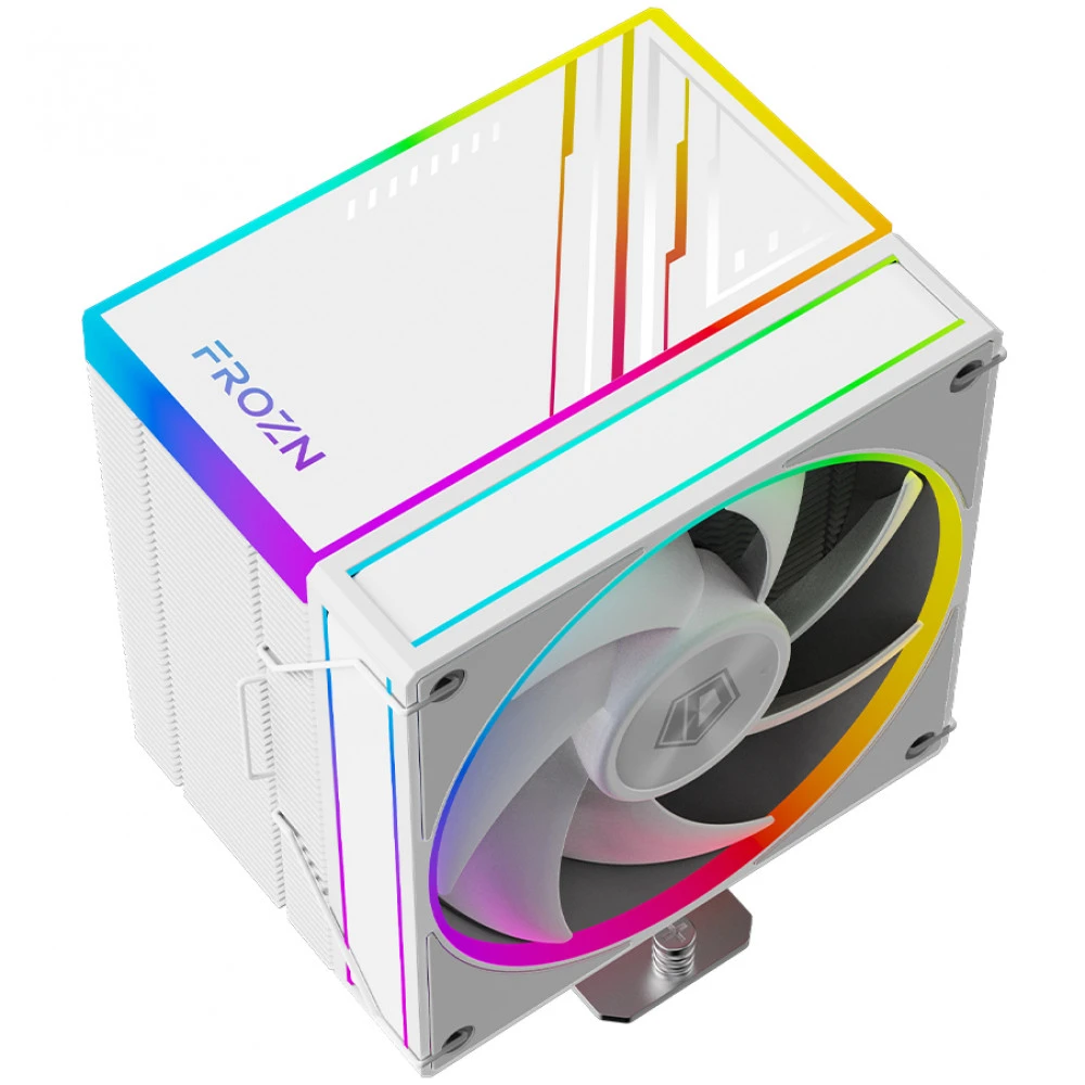 Кулер ID-Cooling Frozn A610 ARGB White,S115X/1200/1700/1851,250W,12cm,4pin,Al+Cu,500-2000rpm, 78 CFM — 5