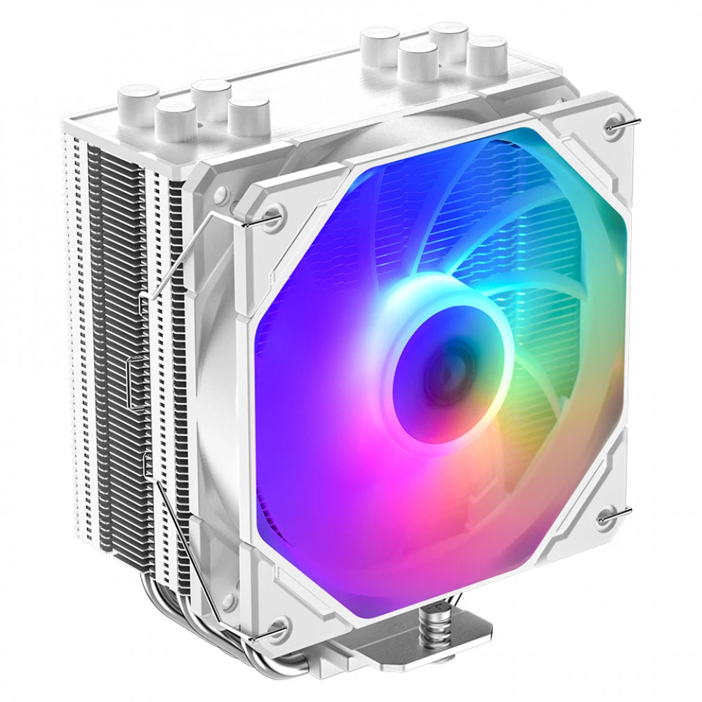 Кулер ID-Cooling SE-224-XTS ARGB White, S115X/1200/1700/AM5, 220W,12cm,4pin,Al+Cu,600-1500rpm, 70CFM — 4