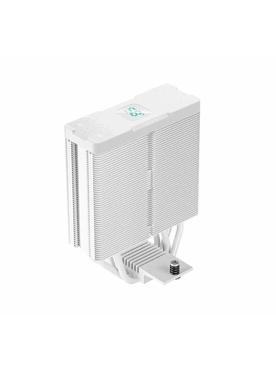 Кулер DeepCool AG400 Digital WH, S115X/1200/1700/AM4/AM5,220W,12sm,4pin,Al+Cu,500-2100rpm,75.89 CFM — 4