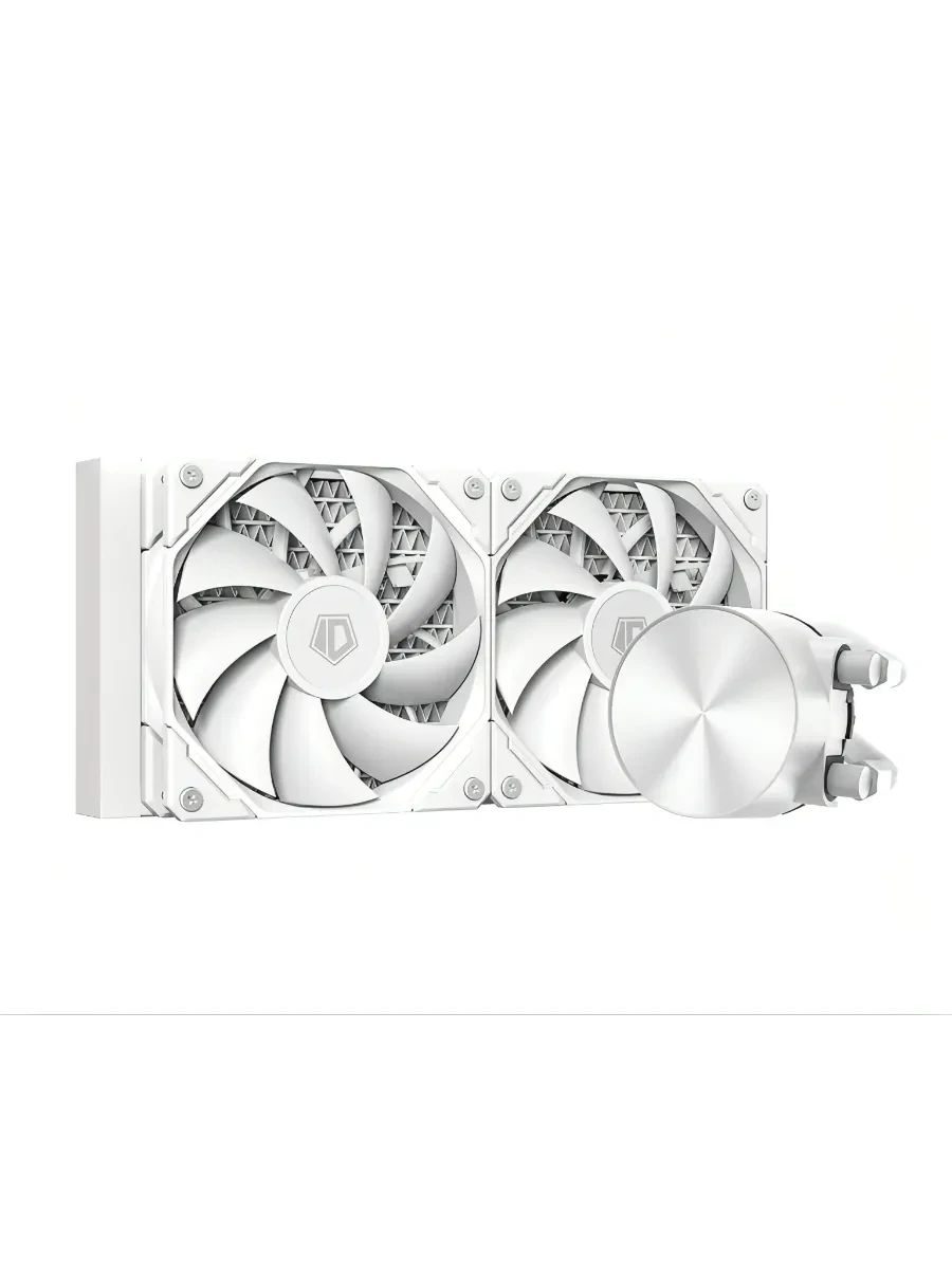 СЖО ID-Cooling FX240 Pro White,S115X/1200/1700/1851/AM4/AM5,300W,2x12cm,3+4pin,500+1800rpm,35.2dB — 2