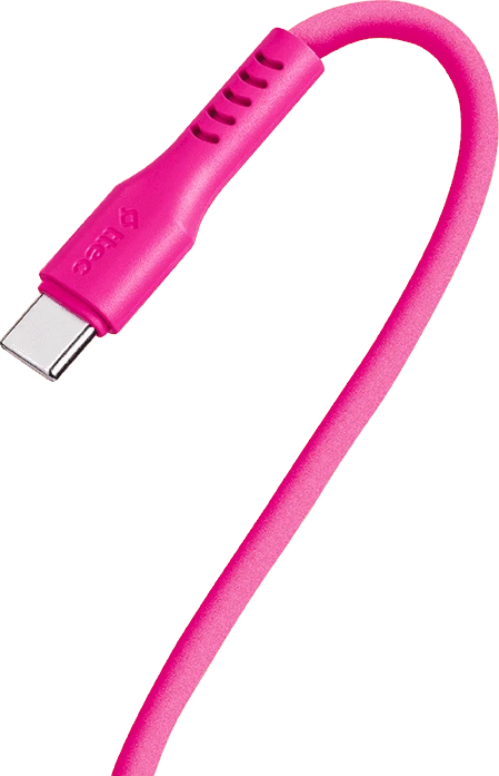 Кабель ttec 2DK59NP, USB Type-C — USB Type-C, 60 Вт, PD/QC, 1.2 м, неоново-розовый — 4
