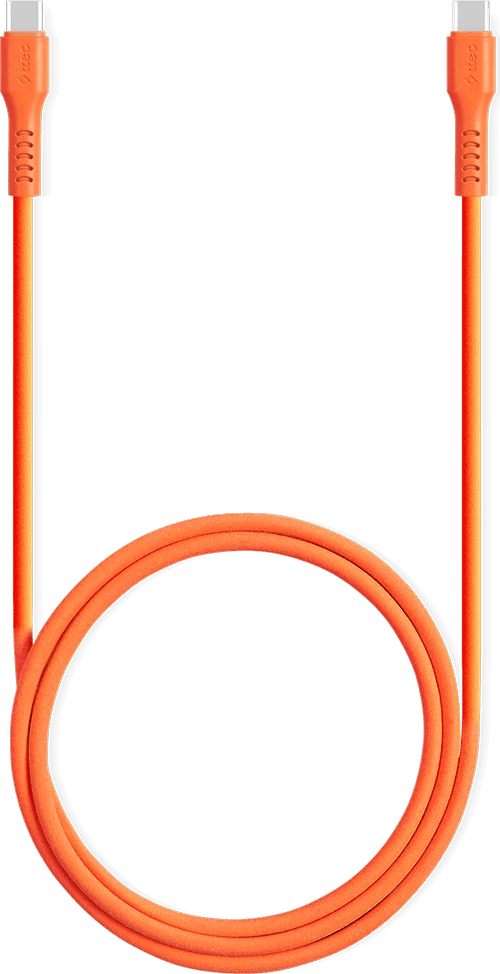 Кабель ttec 2DK59NT, USB Type-C — USB Type-C, 60 Вт, PD/QC, 1.2 м, неоново-оранжевый — 2