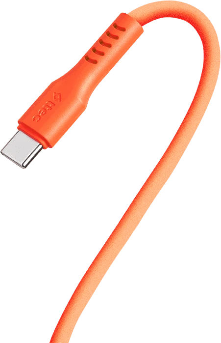 Кабель ttec 2DK59NT, USB Type-C — USB Type-C, 60 Вт, PD/QC, 1.2 м, неоново-оранжевый — 4