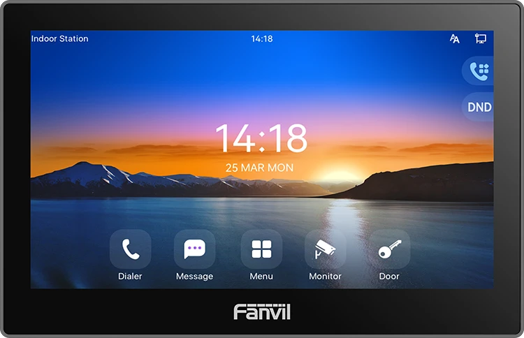 Абонентский монитор Fanvil i504, 7" IPS 1024×600, сенсорный, SIP, PoE