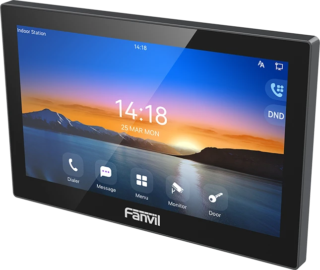 Абонентский монитор Fanvil i504, 7" IPS 1024×600, сенсорный, SIP, PoE — 2