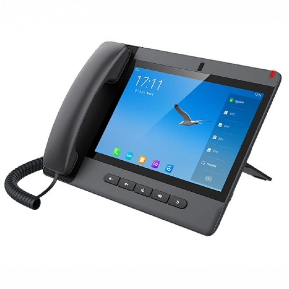 IP видеотелефон Fanvil A320, Android 9.0, 10.1" сенсорный экран, 20 SIP-линий, камера 8 Мп, чёрный — 4