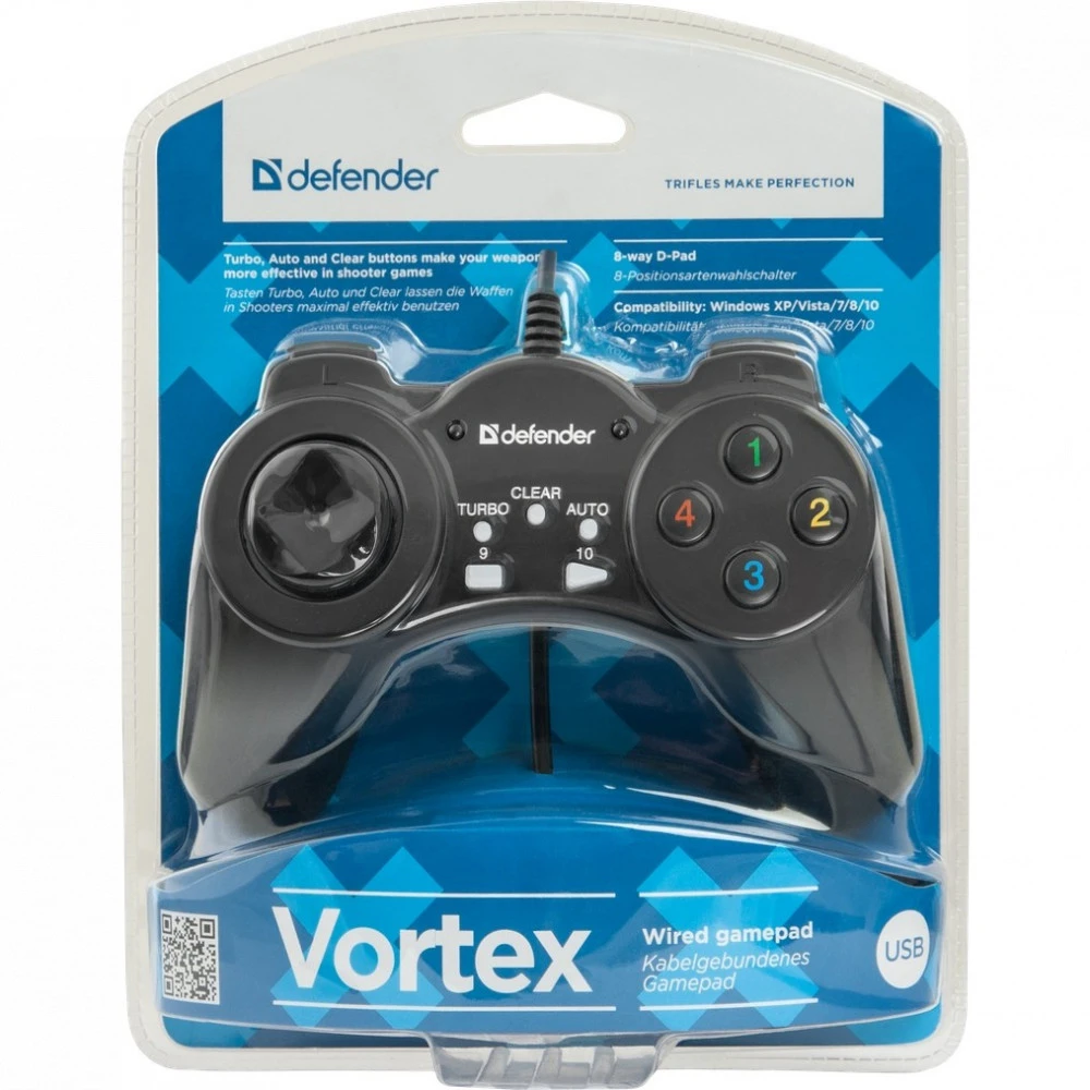 Геймпад Defender Vortex USB, 13 кнопок, 64249 — 3