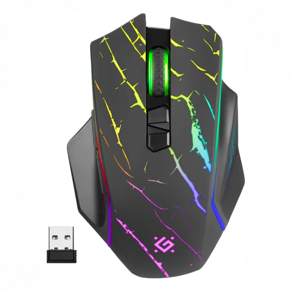 Мышь беспроводная игровая Defender Uran GM-503, RGB, 7кнопок,3200dpi