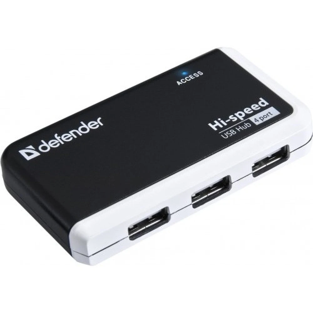 4-портовый мини-разветвитель USB 2.0 Defender Quadro Infix