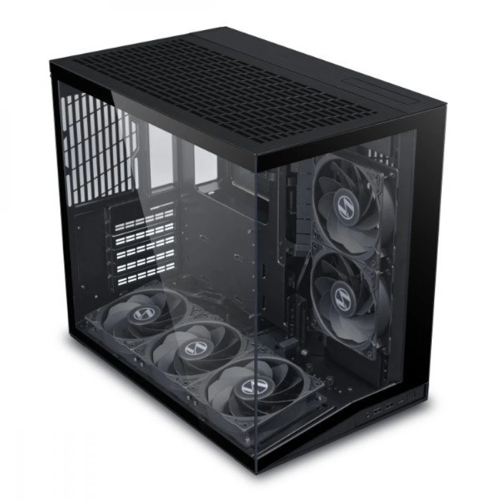 Корпус Lian Li O11 Dynamic MINI V2 FLOW ATX/mATX/ITX Back-connect:ATX USB-C G99.O11DMIV2FX.00 Черный — 2