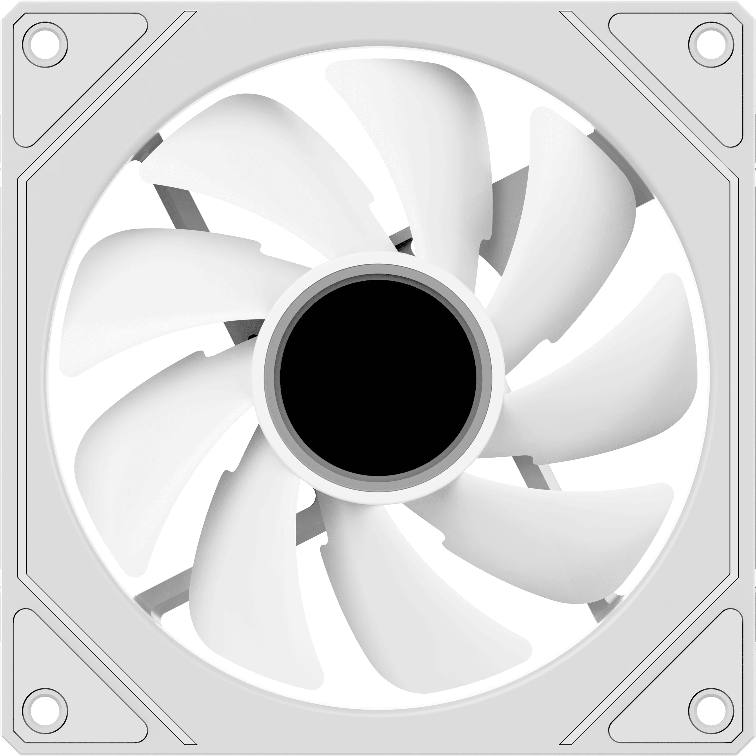 Вентилятор для корпуса Ocypus Gamma F12 WH ARGB 1x(120x120x25mm) 800-1600RPM 50CFM Белый