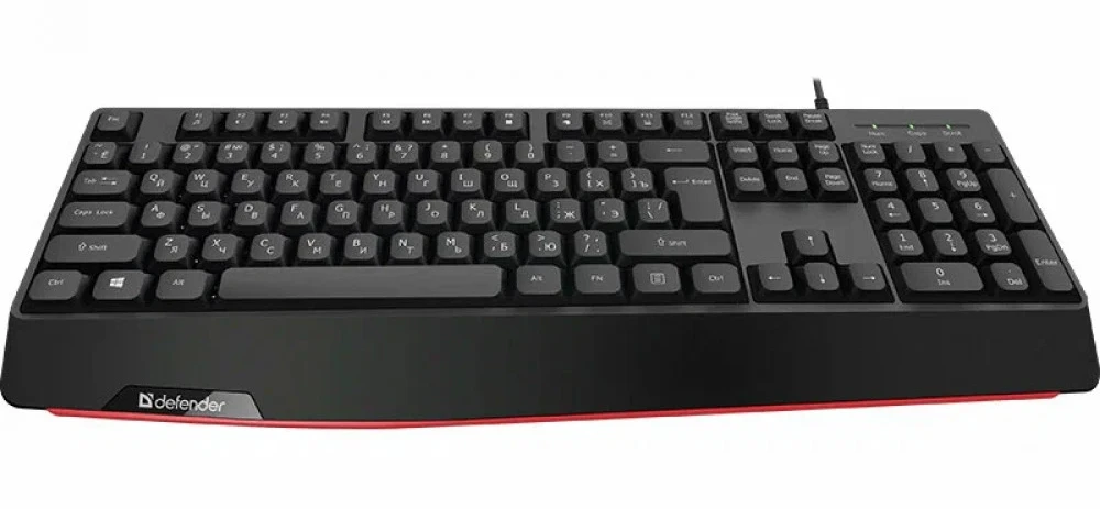 Клавиатура USB Defender Atom HB-546 черный