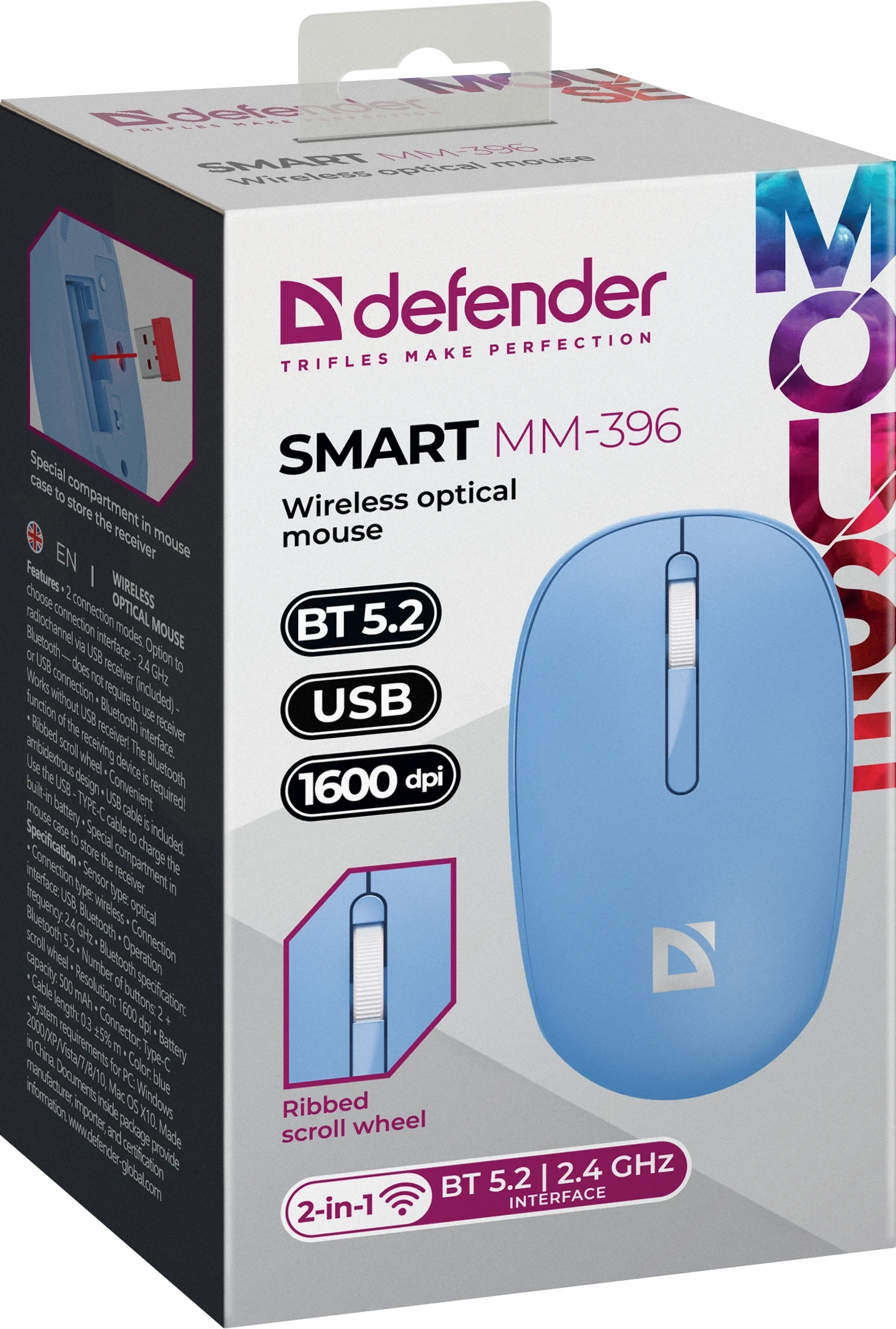 Мышь Defender Smart MM-396 Синий — 5