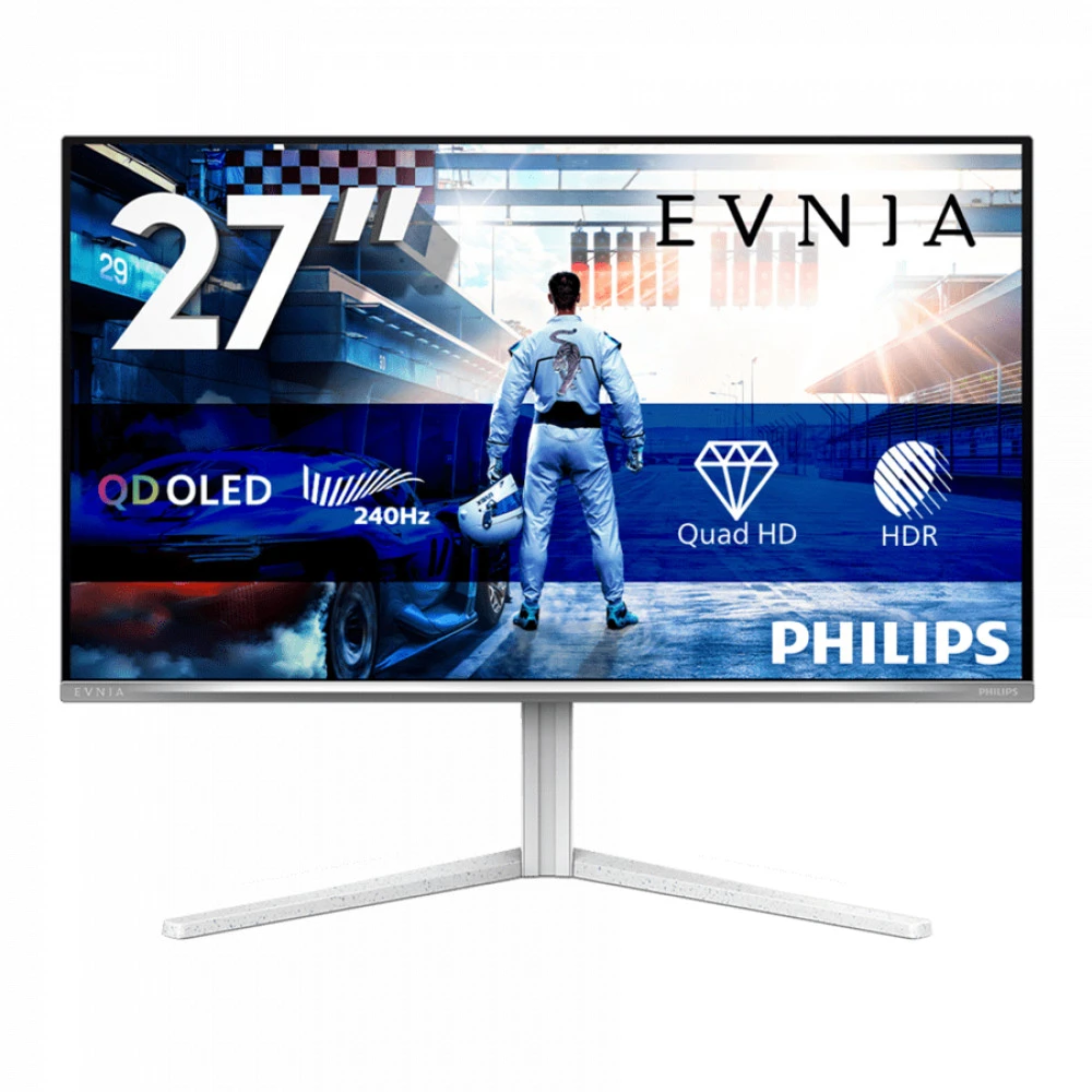 Монитор 27" PHILIPS 27M2N6501L/00/01 QD-OLED 2560x1440 240Hz 0,03мс 400кд/м 1,5M:1 2xHDMI 1xDP Белый
