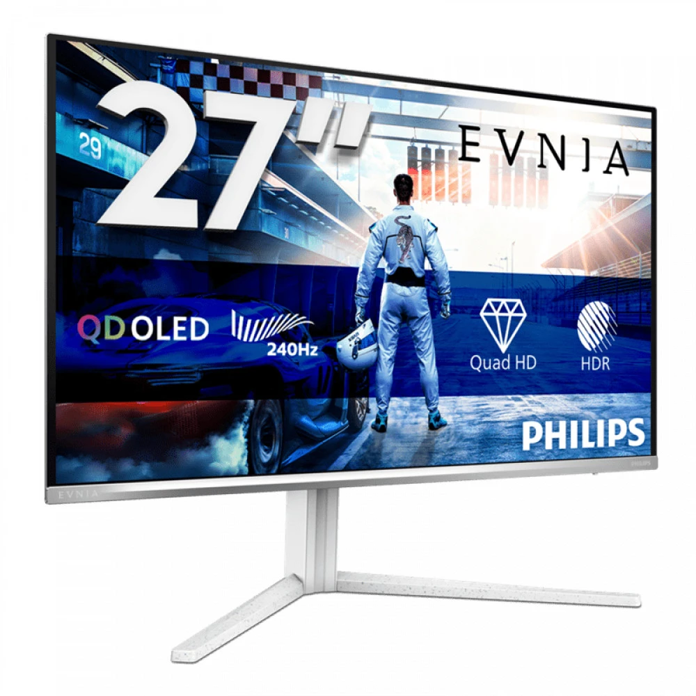 Монитор 27" PHILIPS 27M2N6501L/00/01 QD-OLED 2560x1440 240Hz 0,03мс 400кд/м 1,5M:1 2xHDMI 1xDP Белый — 2