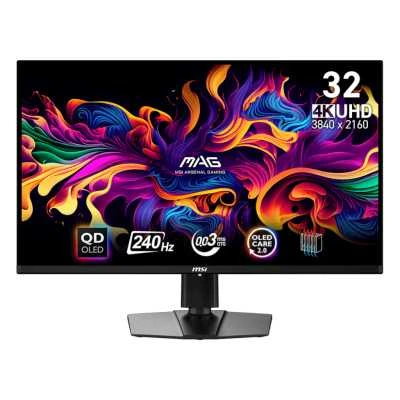 Монитор 31.5" MSI MAG 321UPX QD-OLED 3840x2160 240Hz 0.03ms 250cd/m2 1.5M:1 2xHDMI 1xDP 1xType-C HAS — 2