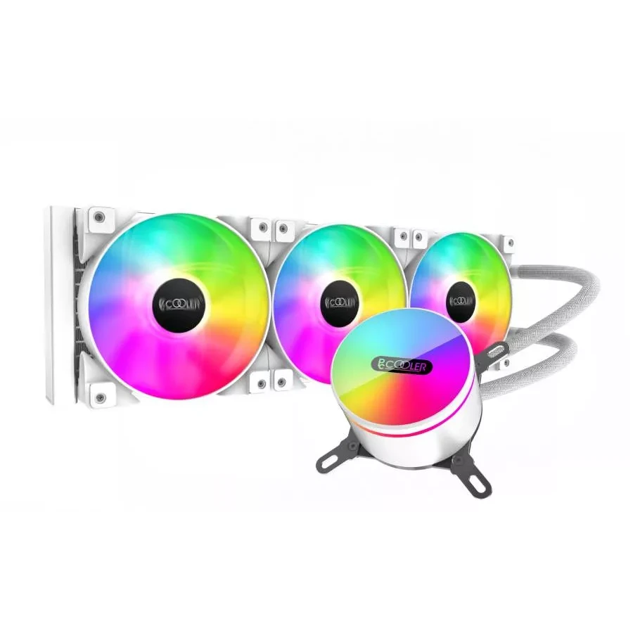 Водяное охлаждение PCCooler GI-CL360 ARGB, 3x120mm, белый