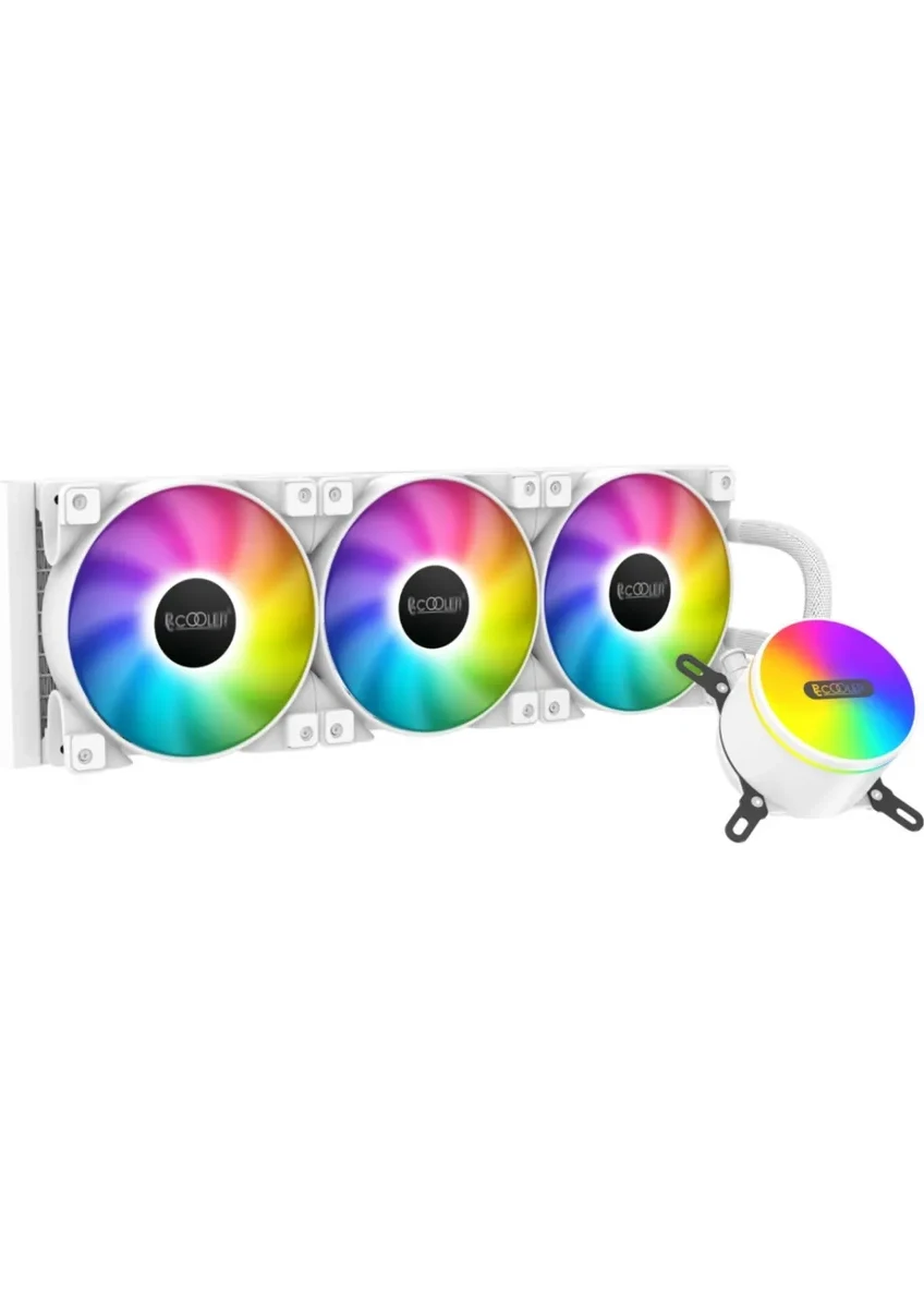 Водяное охлаждение PCCooler GI-CL360 ARGB, 3x120mm, белый — 2