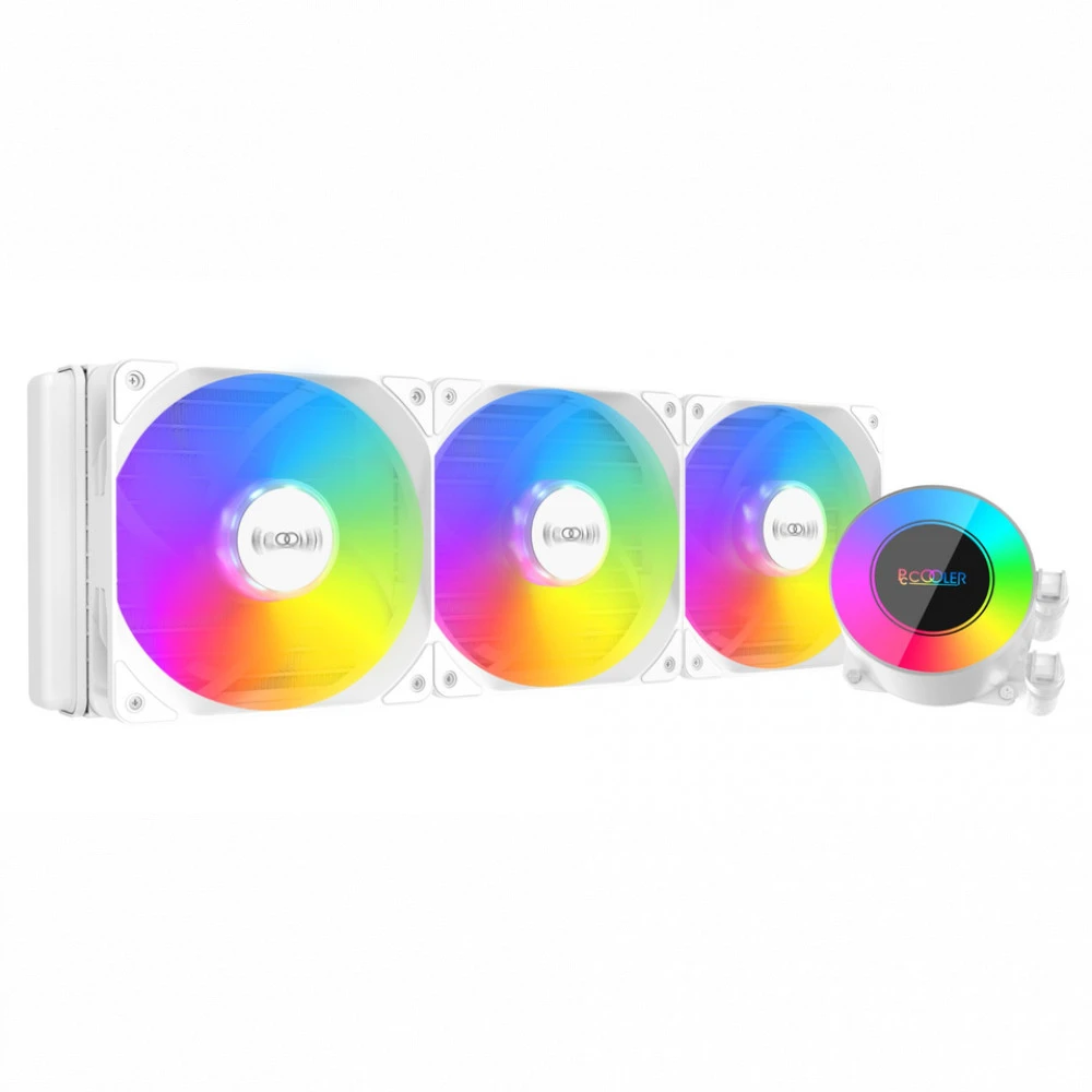 Водяное охлаждение PCCooler GI-CL360 ARGB, 3x120mm, белый — 3
