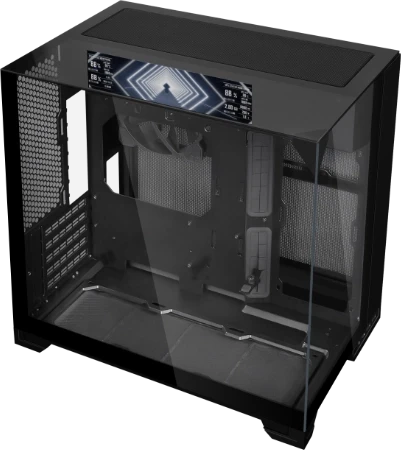 Корпус Lian Li O11 Vision-M Digital Black mATX/ITX БП ATX 2xUSB3.0 1xType-C G99.O11VMDX.00 Черный — 2