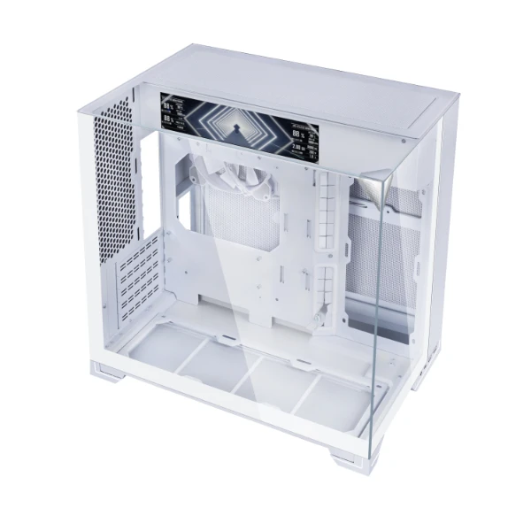 Корпус Lian Li O11 Vision-M Digital White mATX/ITX БП ATX 2xUSB3.0 1xType-C G99.O11VMDW.00 Белый