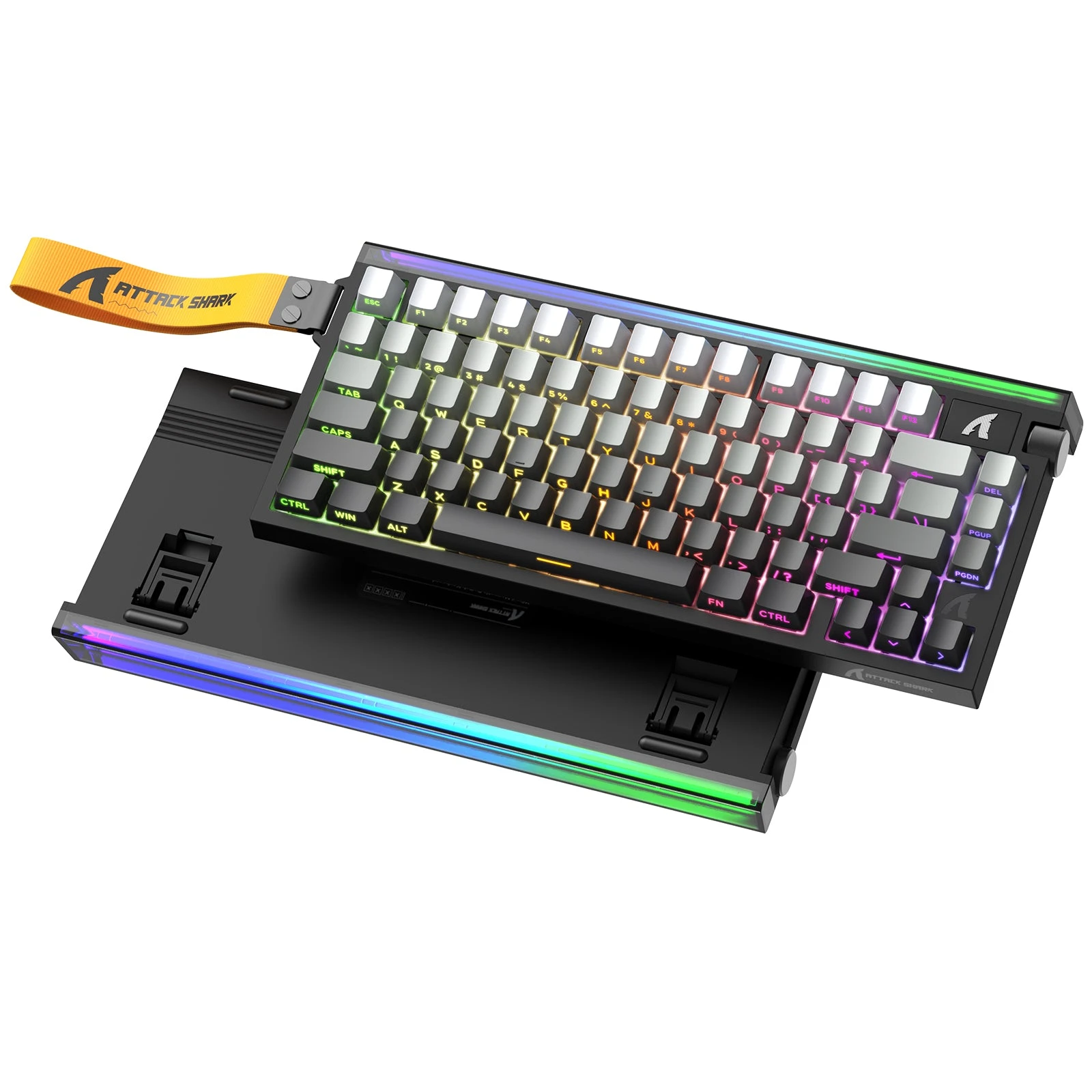 Клавиатура Attack Shark R85 HE Moon Night, 75%, Magnetic, Purple Mandrel switch, EN, Wired USB-C — 2