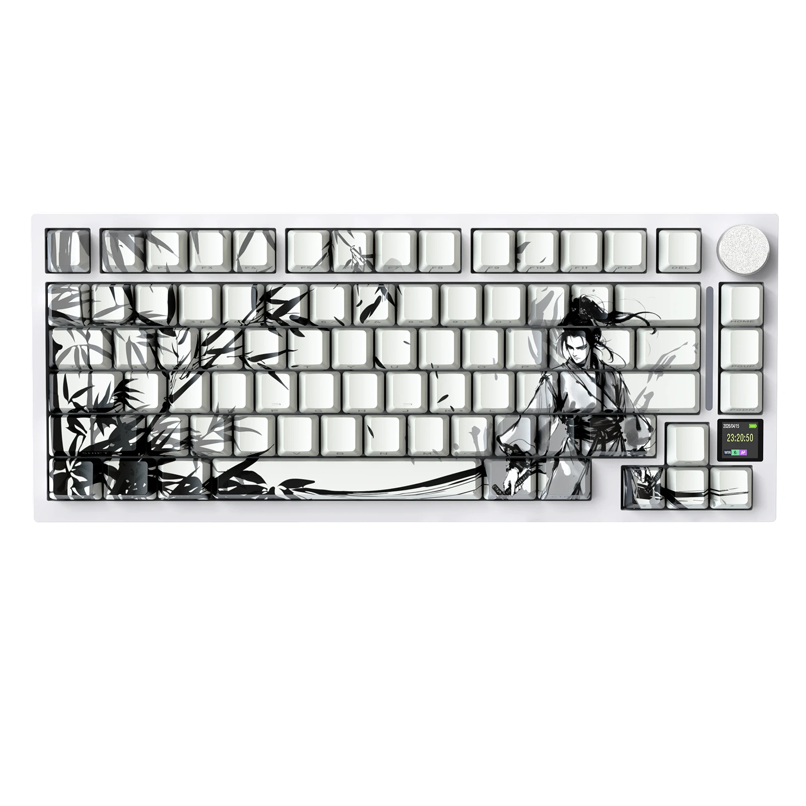 Клавиатура Attack Shark X820Ultra Dark Warrior, Mechanical, 80 keys, 2.4/BT/USB-C, EN, 4000mAh