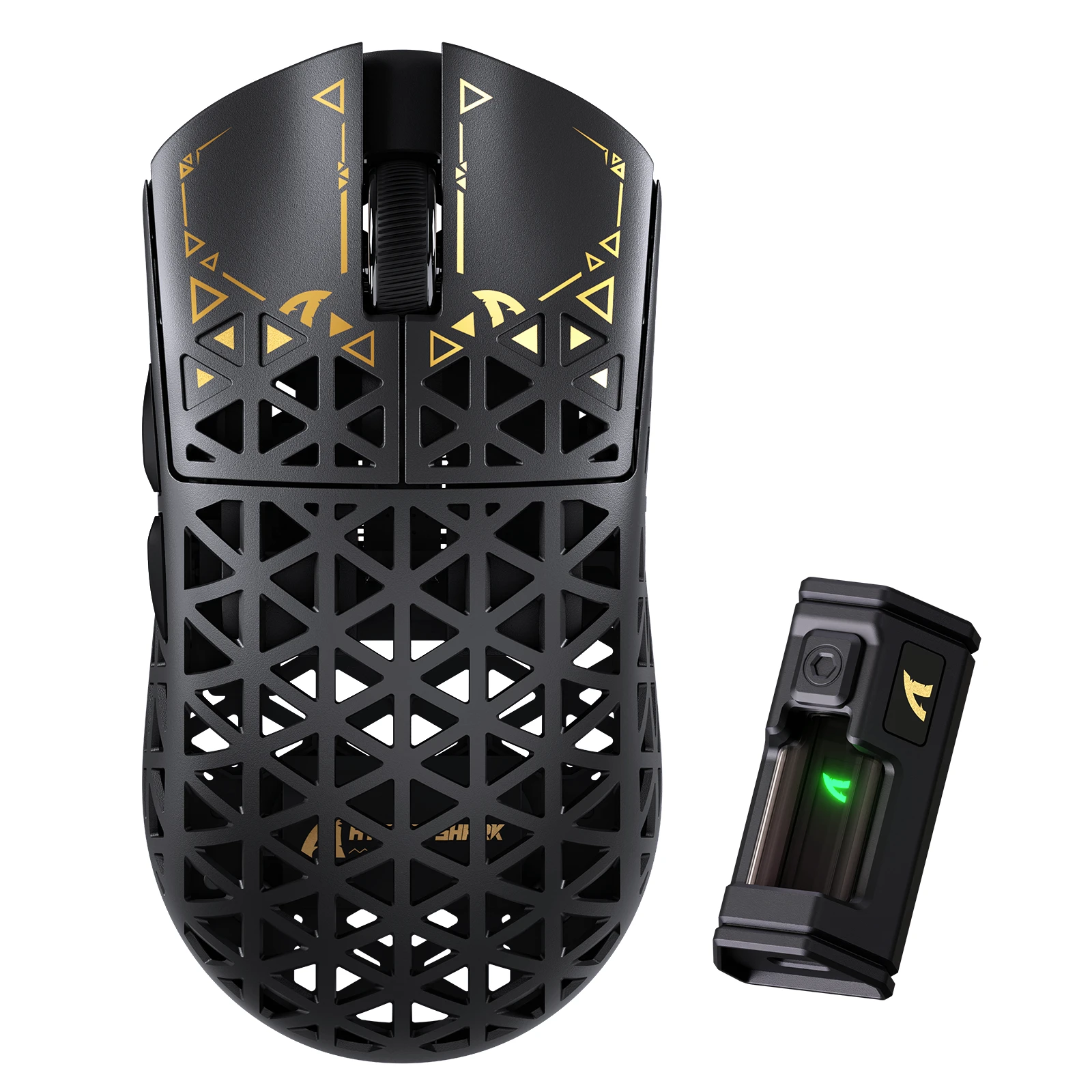 Мышь Attack Shark R5 Ultra Black, PAW3950MAX, 42000 DPI, 2.4/BT/Wired, 100 Million Clicks, 39±3g