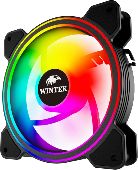 Вентилятор для корпуса Wintek M9-B-12 PRO ARGB, 12 см, 3 pin ARGB + 4 pin PWM — 2
