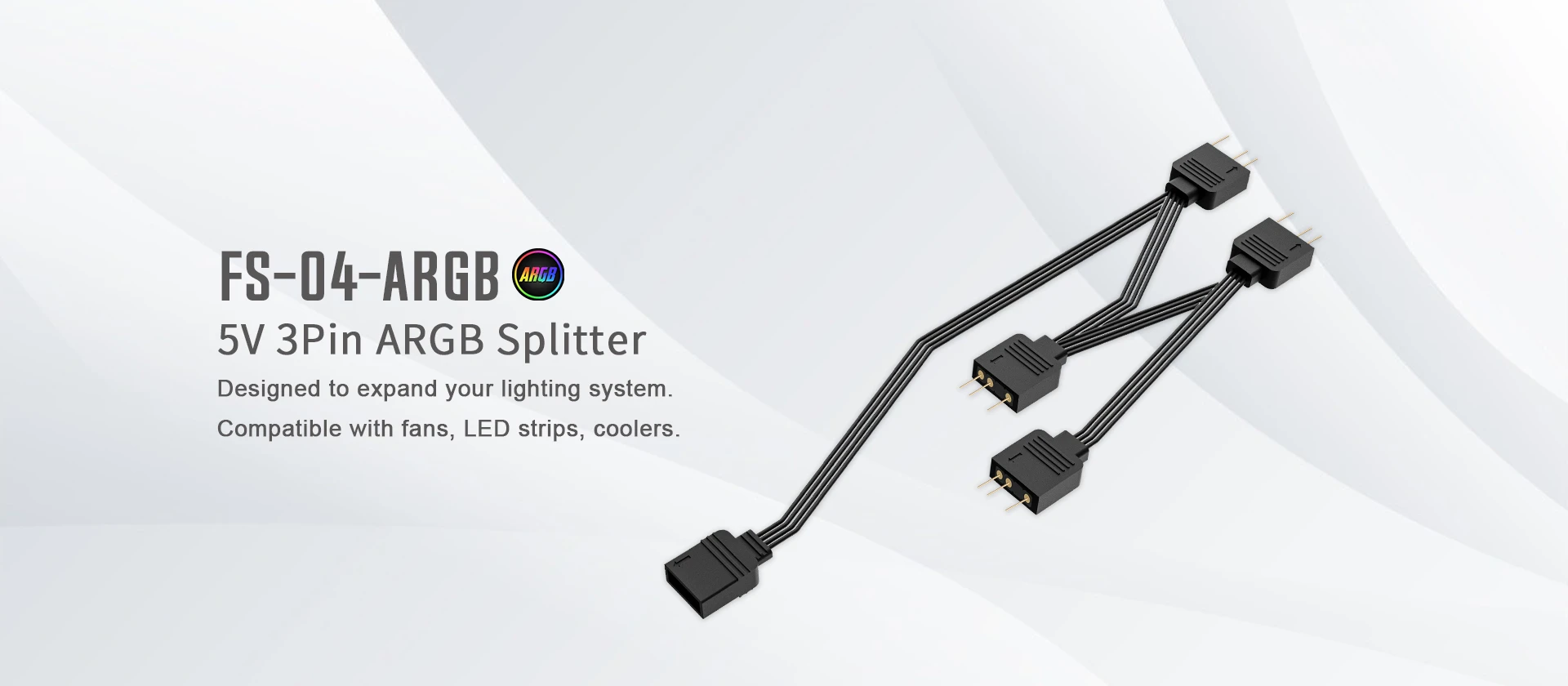 Разветвитель ID-COOLING FS-04 ARGB — 2