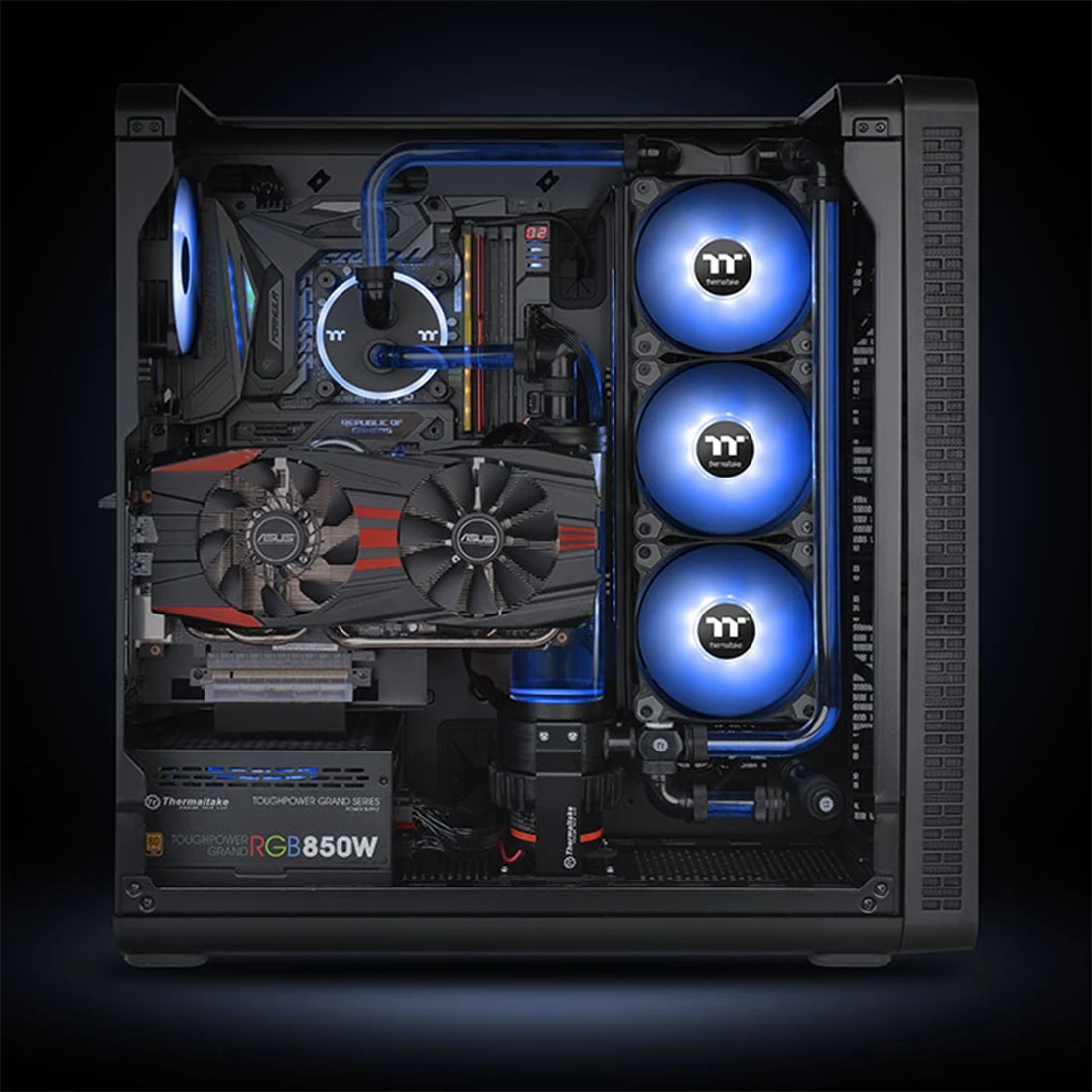 Вентилятор для корпуса Thermaltake Pure A12 LED Blue, CL-F109-PL12BU-A — 3