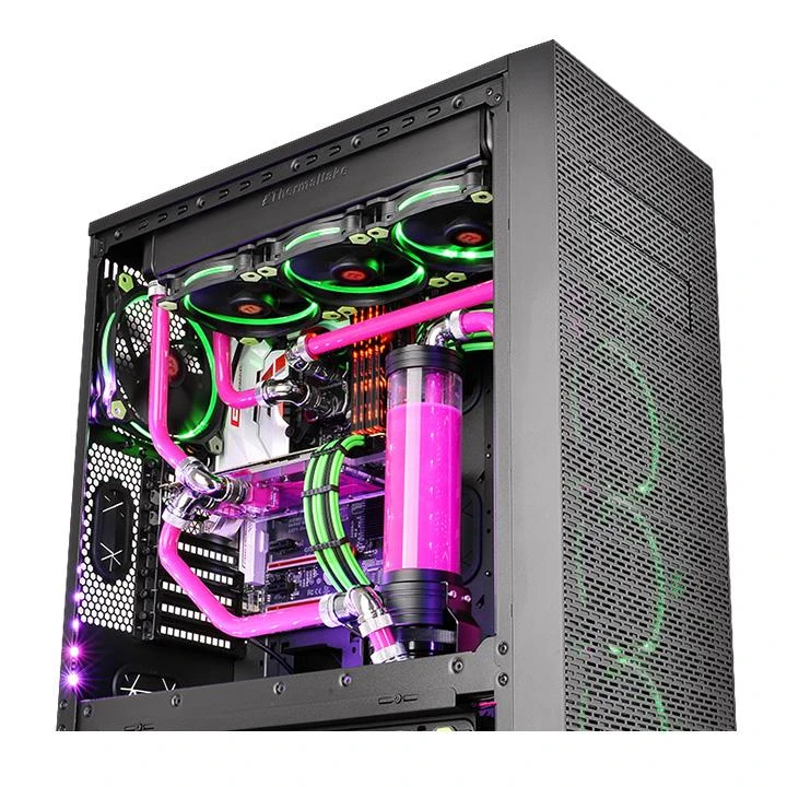Фитинг для СВО Thermaltake Pacific PETG Tube 45-Degree dual, CL-W098-CA00BL-A — 3