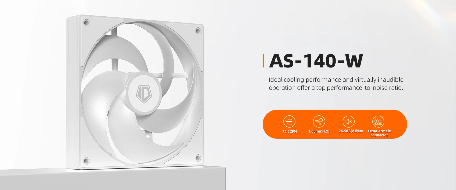 Вентилятор для корпуса ID-COOLING AS-140-W — 2