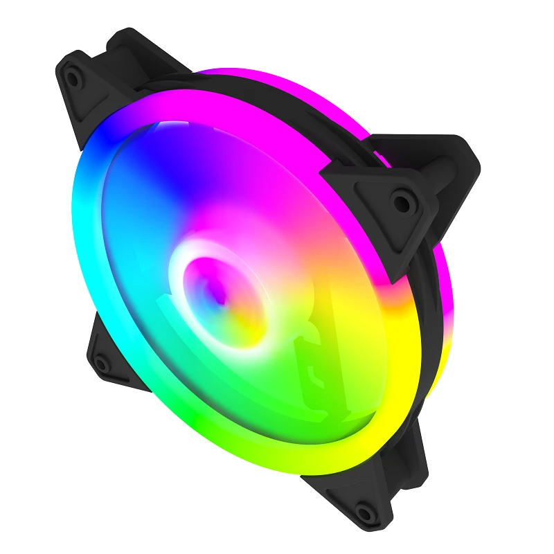 Вентилятор для корпуса Wintek SX-F211-B-12 RGB, 12 см, 4 PIN MOLEX, NORMAL, Black (LC Tornado) — 3