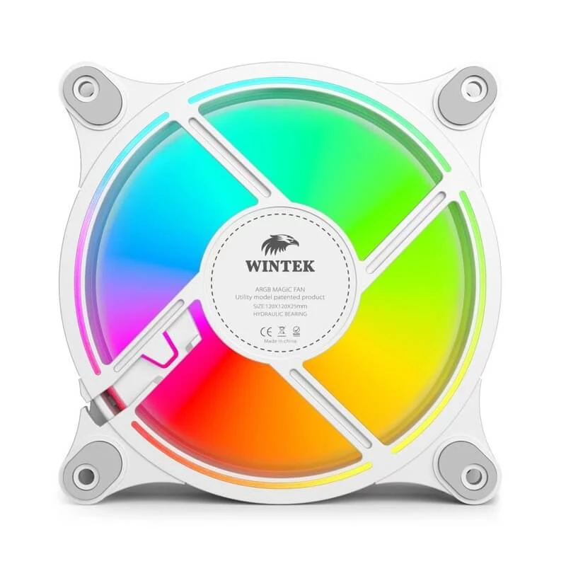 Вентилятор для корпуса Wintek 1300-W-12, 12 см, 4 pin MOLEX, fRGB — 3