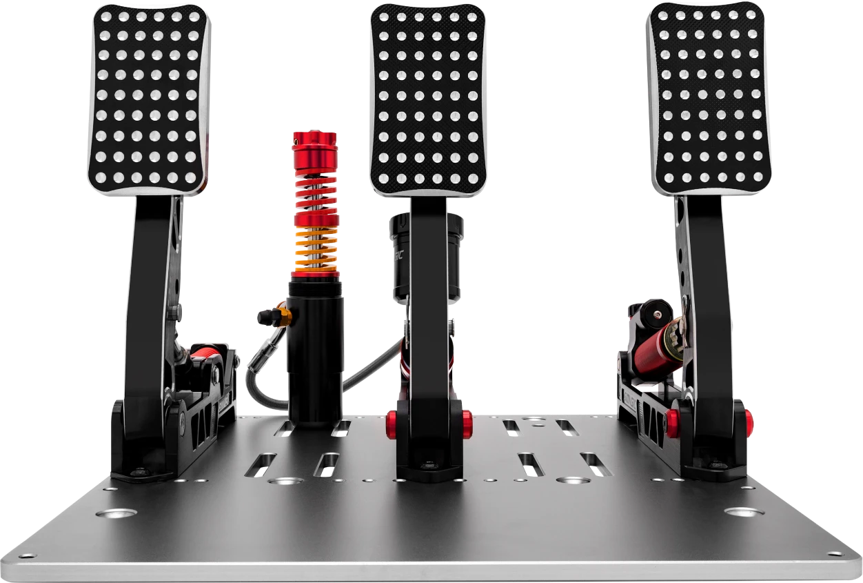 Геймпад SIMAGIC Crimson Edition, Hydraulic Dual-pedal Set, 100kg Loadcell, Standard Throttle Plate. S311 — 2