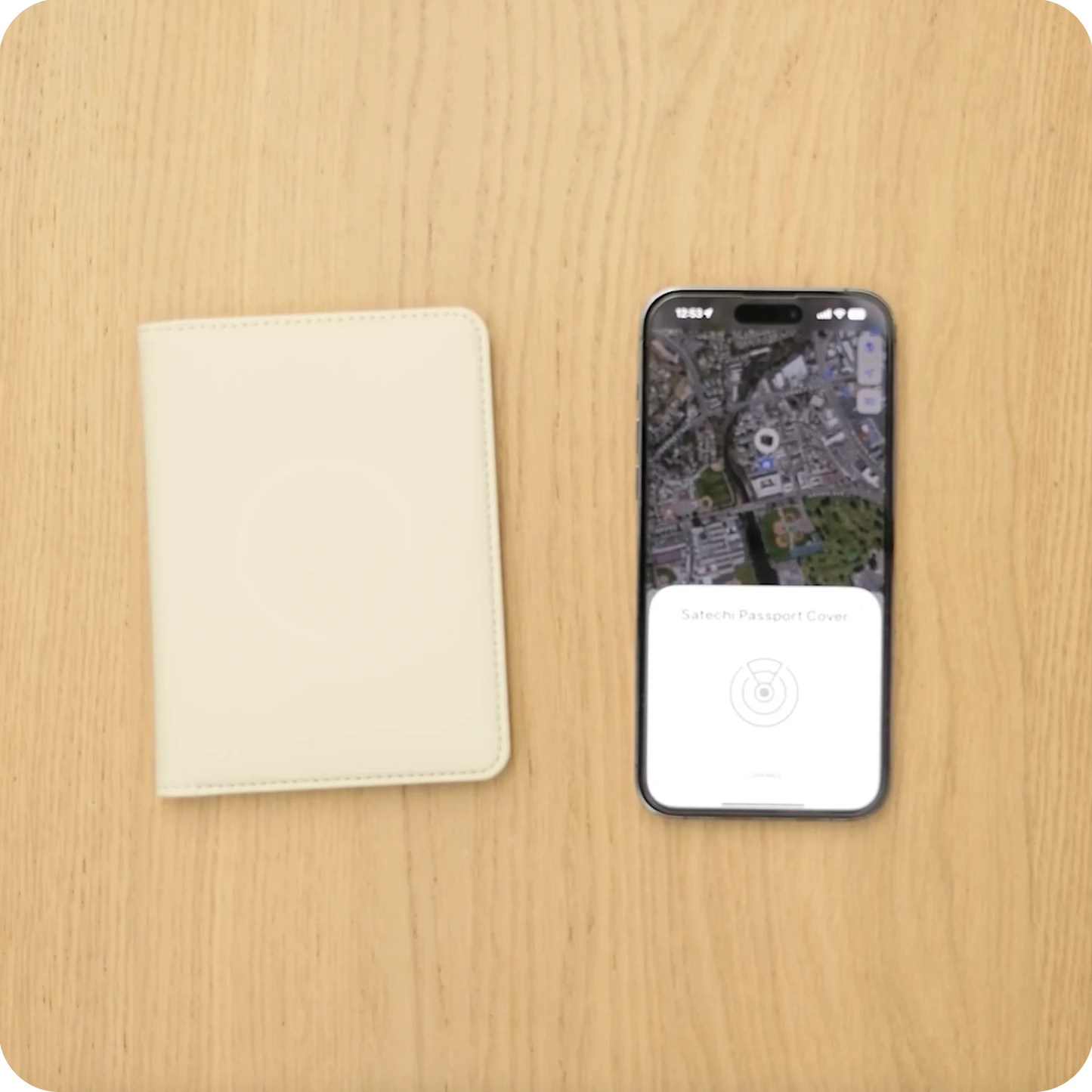 Аксессуар SATECHI Vegan-Leather Passport Cover w/ Find My (Black)