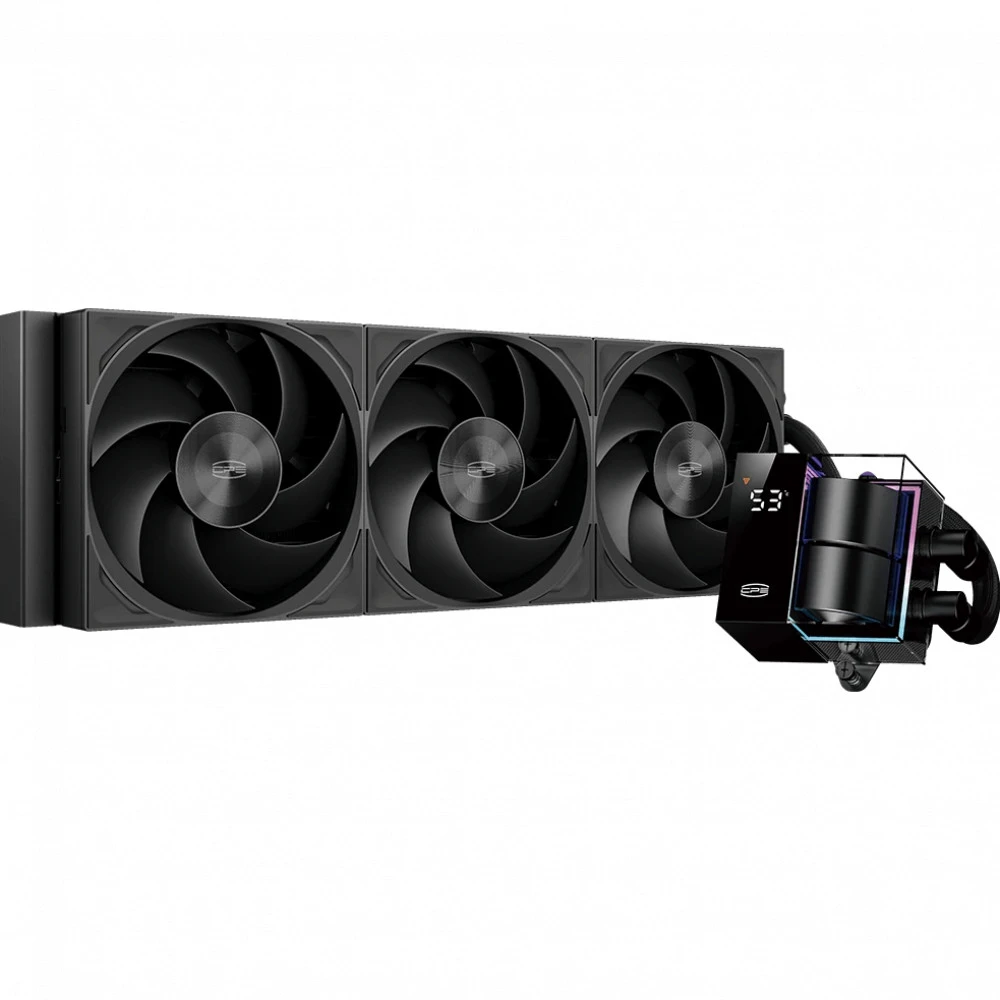 Водяное охлаждение PCCooler DS360Pro Digital, ARGB, 3x120мм — 4
