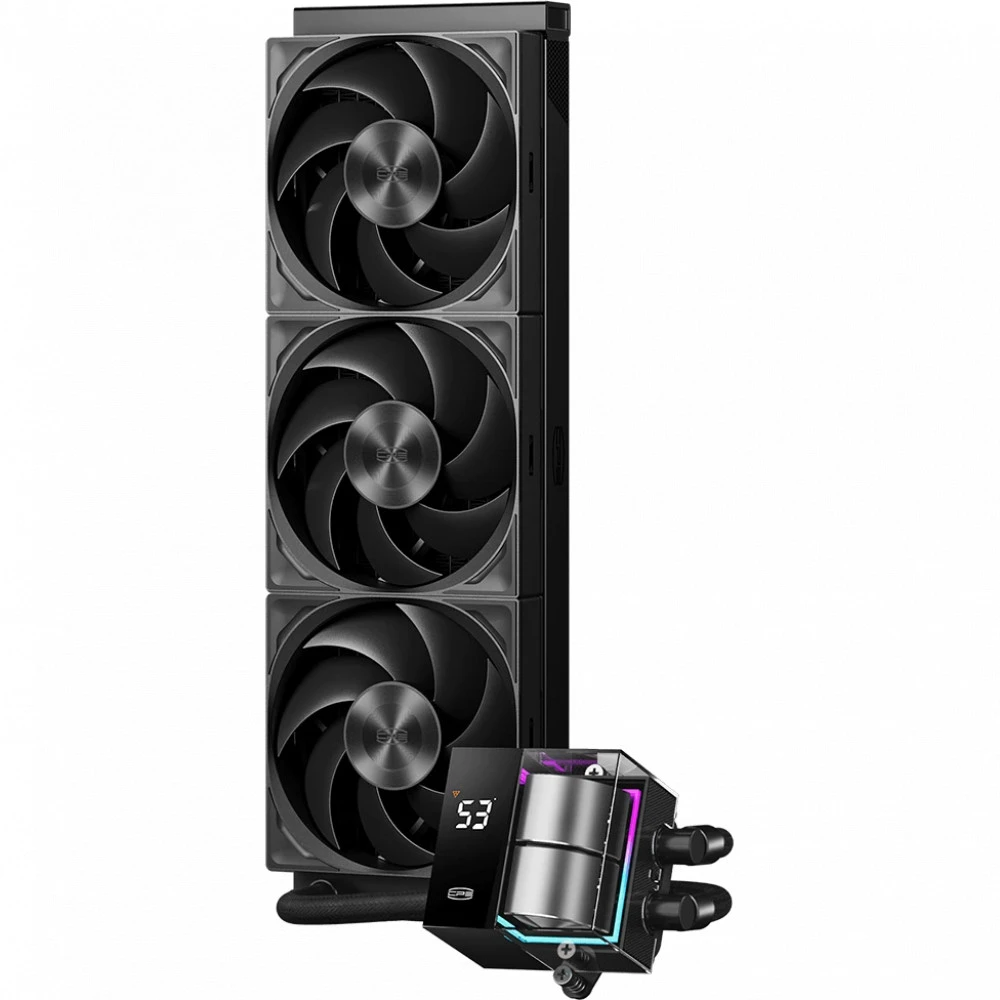 Водяное охлаждение PCCooler DS360Pro Digital, ARGB, 3x120мм — 3