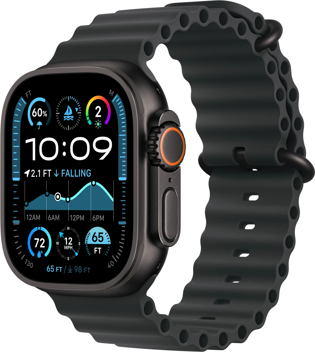 Ремешок 49mm Black Ocean Band - Black Titanium Finish — 2