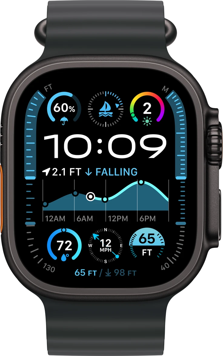 Ремешок 49mm Black Ocean Band - Black Titanium Finish — 3