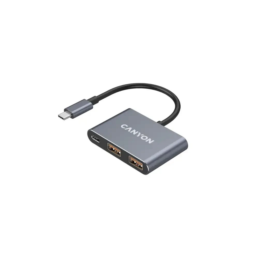 USB-хаб CANYON hub DS-3 3in1 USB-C Dark Grey — 2