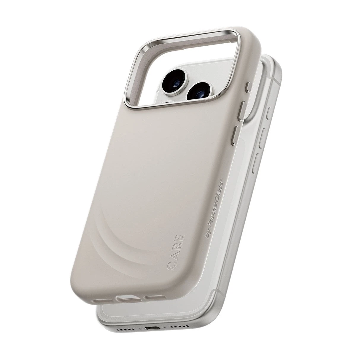 Чехол CARE by PanzerGlass FLOW Case Vanilla w. Haptic Button & MagSafe iPhone 17 Pro