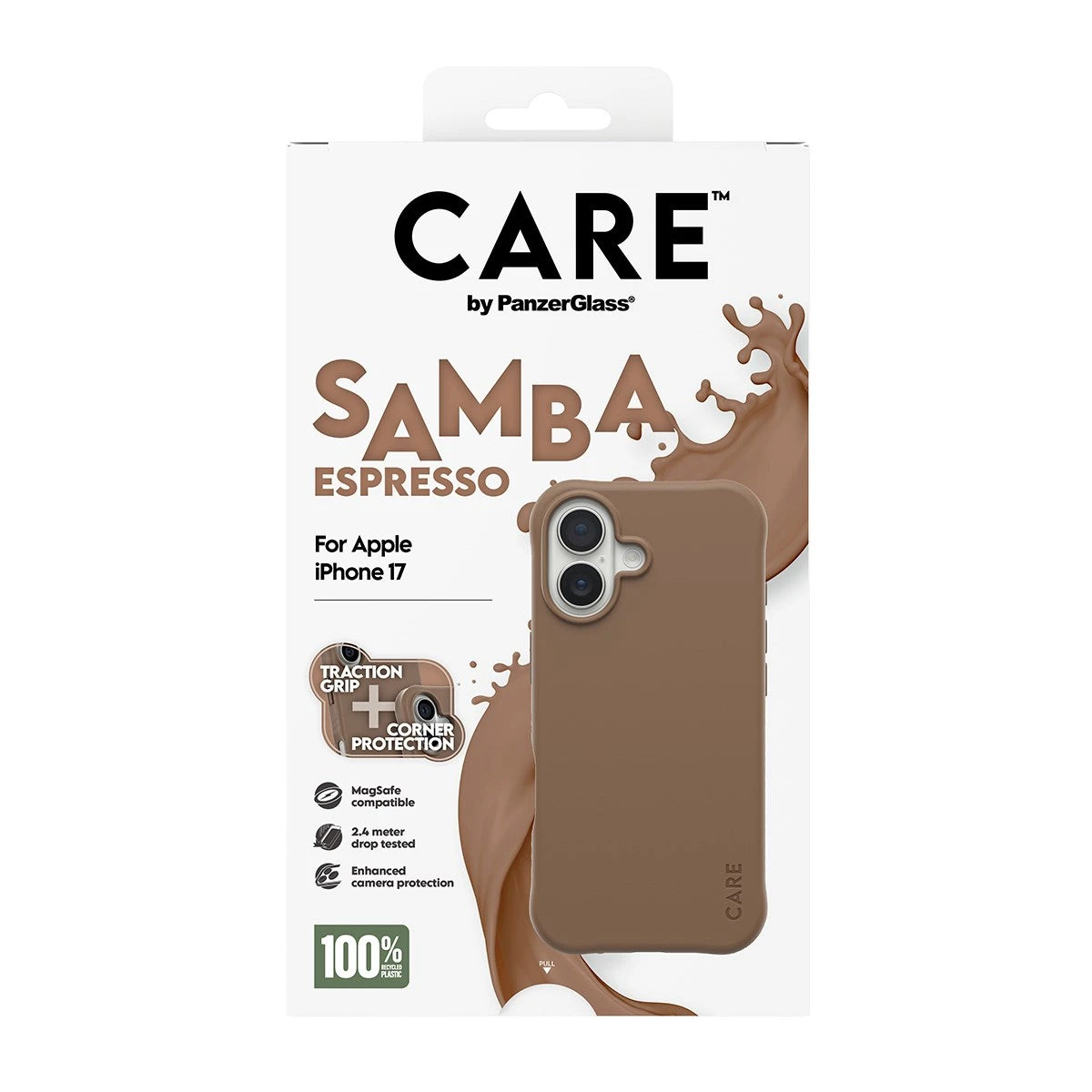 Чехол CARE by PanzerGlass Samba Case Espresso w. MagSafe iPhone 17 — 3