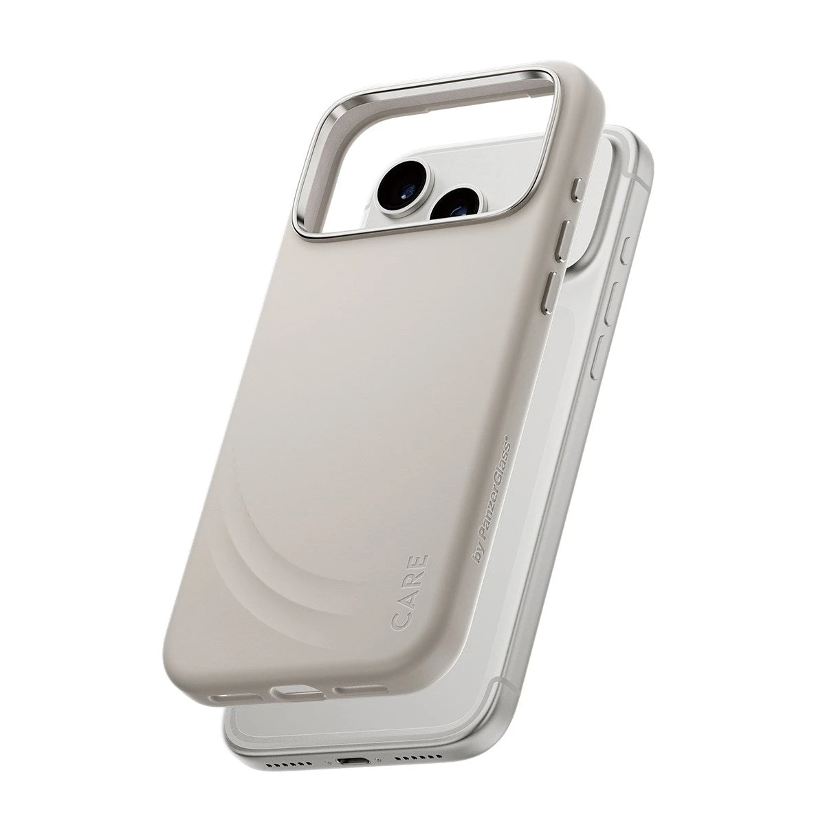 Чехол CARE by PanzerGlass FLOW Case Vanilla w. Haptic Button & MagSafe iPhone 17 Pro Max